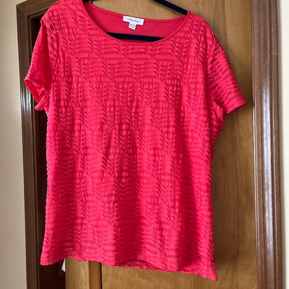 XXL Calvin Klein top. Bright pink - Picture 1 of 3